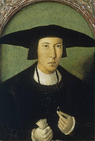 Jan Mostaert Portrait of a Young Gentleman oil painting picture
